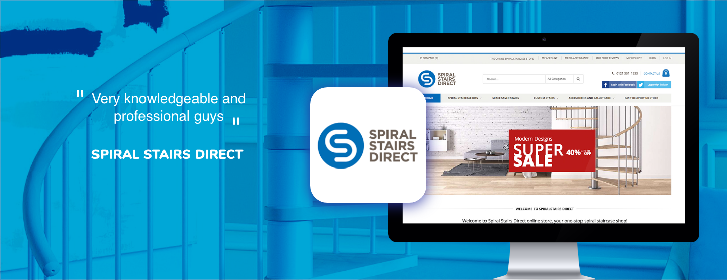 Custom Magento development for spiral stairs retailer